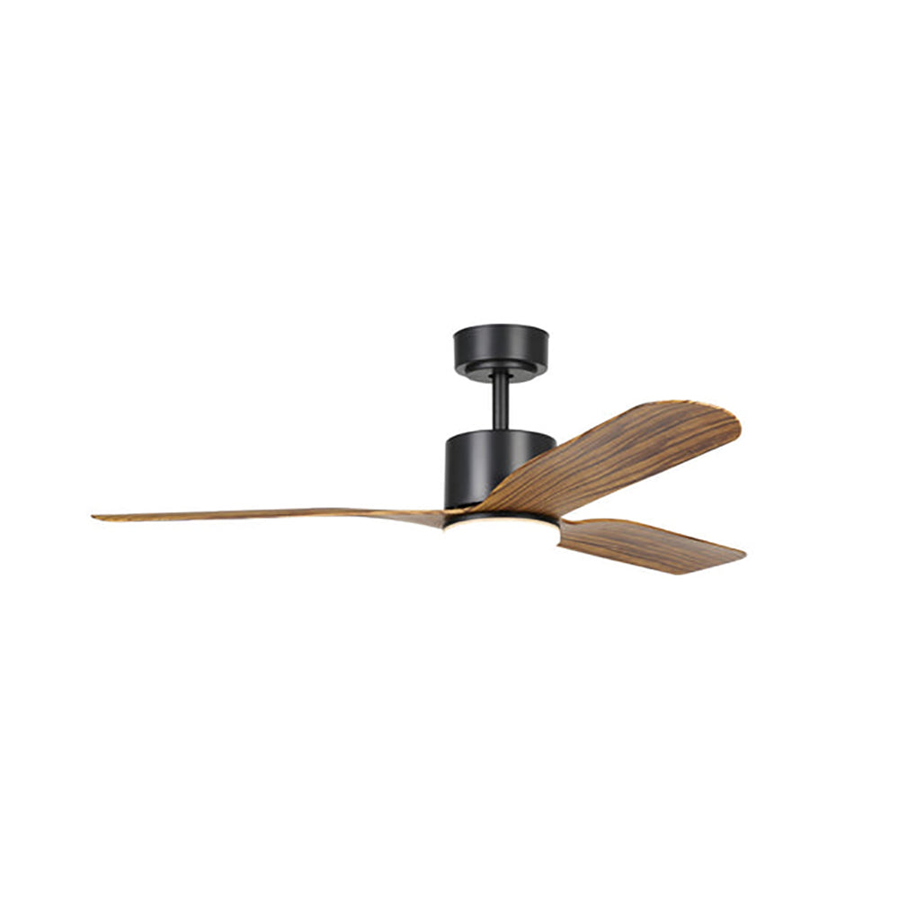 Buy DC Ceiling Fans With Light Australia ILUKA DC Ceiling Fan 60" Black & Wood With LED - 20538115