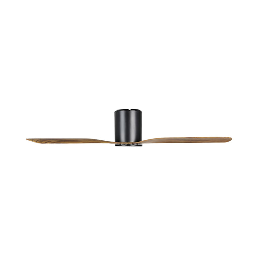 ILUKA Hugger DC Ceiling Fan 60" Black & Wood - 20538415