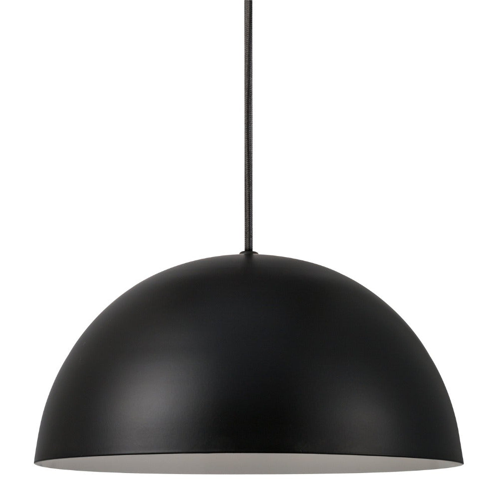 Buy Pendant Lights Australia Ellen 1 Light 300mm Pendant Black - 48563003