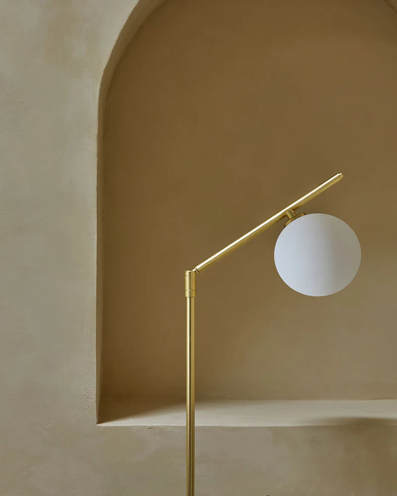 Endo LED Floor Lamp 5W 2700k Matte Brass - ARO.P1156/ORO