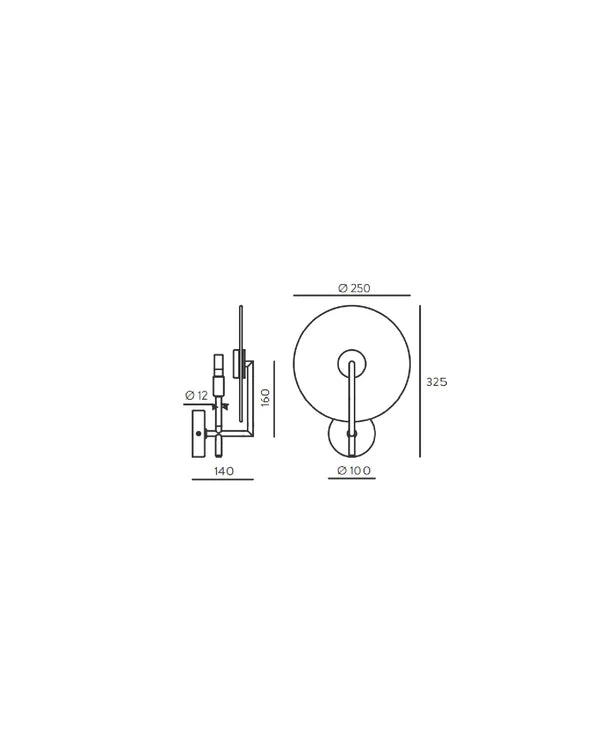 Erto LED wall Light 5W 2700K Variant 15 Colours