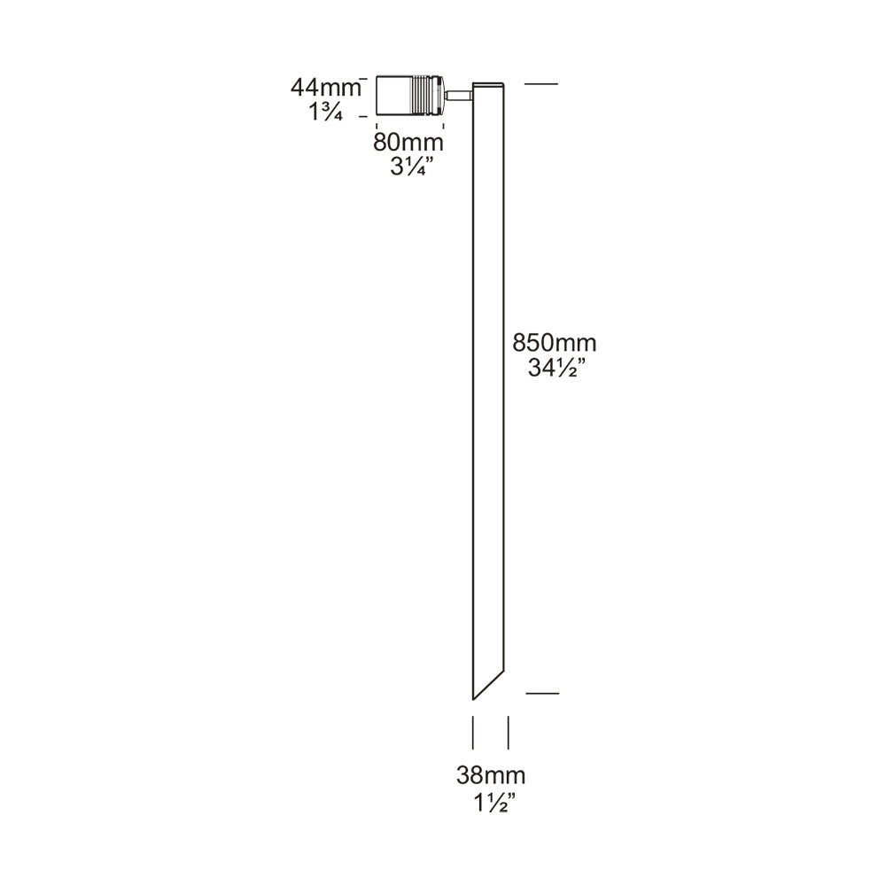 Euro Single Pole Light Copper - ESPL/COP