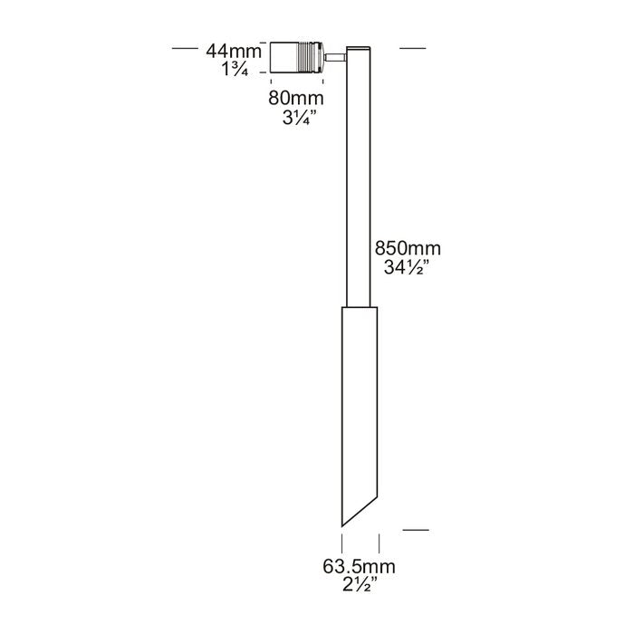 Euro Single Pole Light Retro Copper - ESPL/R/COP
