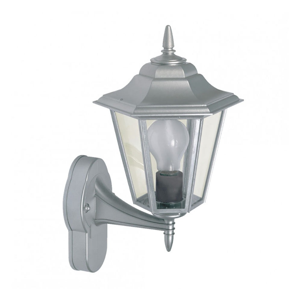 Outdoor Wall Lantern Silver / Grey Thermoplastic - F7060-SI