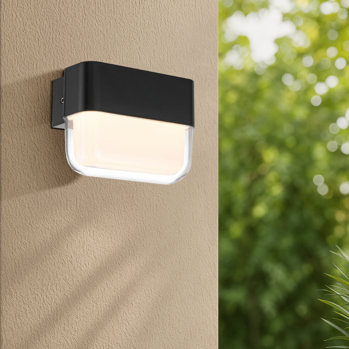 Fadro LED 100mm Wall Light 3W Tri Colour Black - FADRO EX10-BK