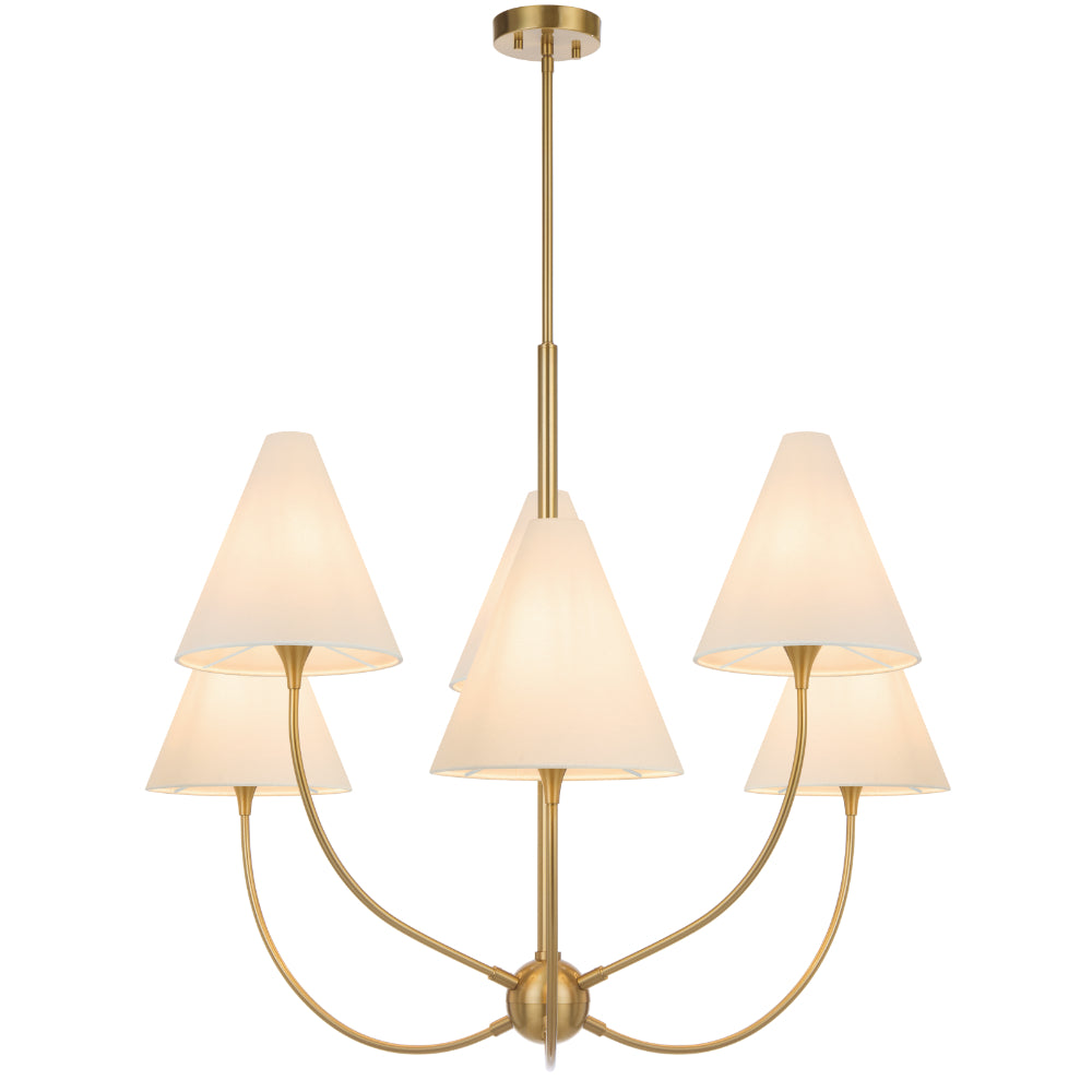 Farnix 6 Light Pendant Antique Gold - FARNIX PE06-AG