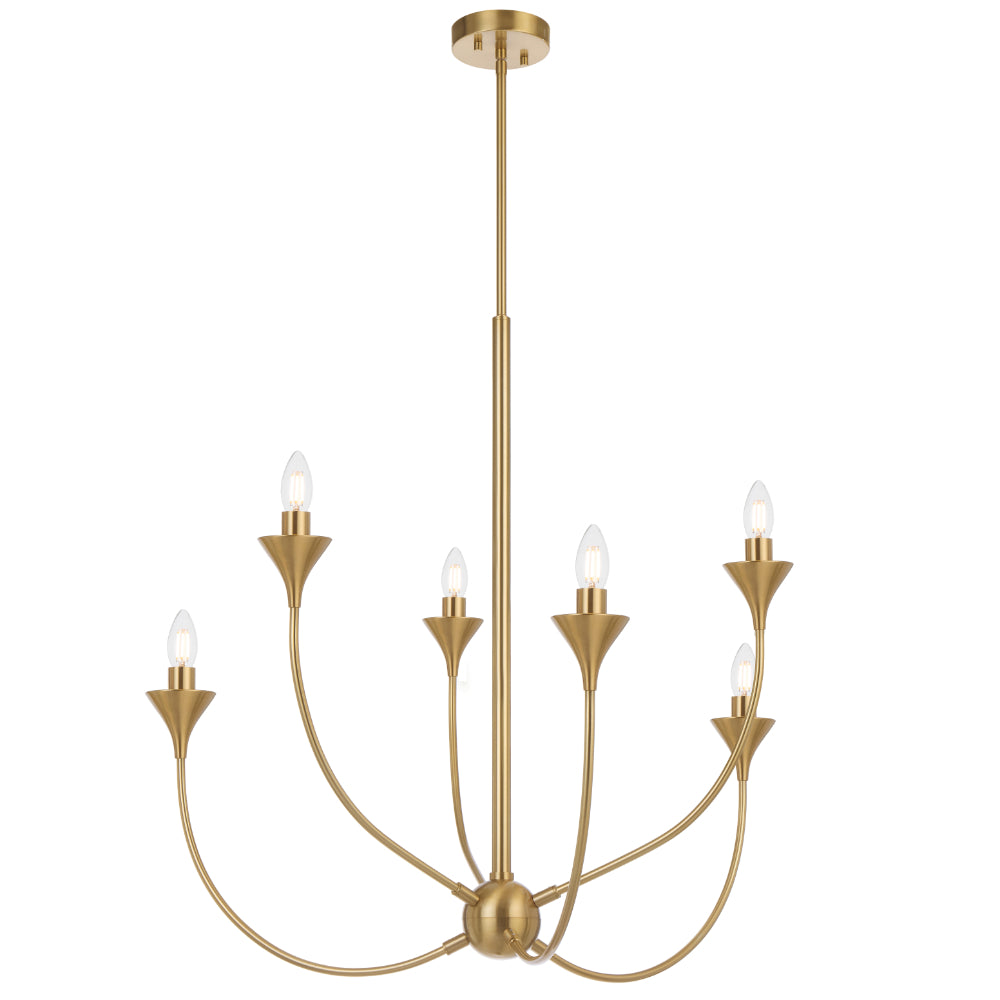 Farnix 6 Light Pendant Antique Gold - FARNIX PE06-AG