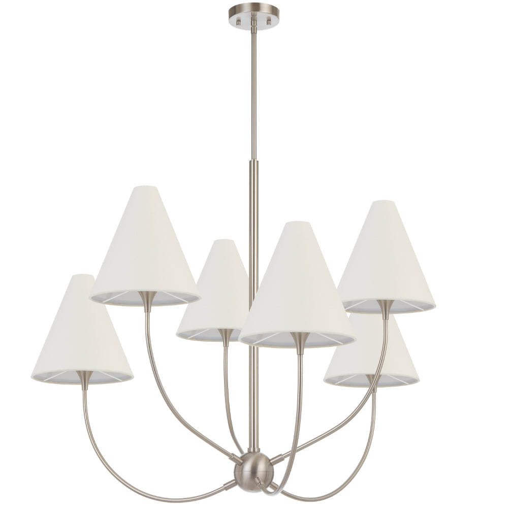 Farnix 6 Light Pendant Nickel Matt - FARNIX PE06-NK