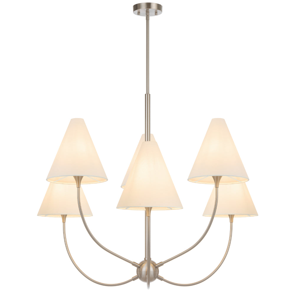Farnix 6 Light Pendant Nickel Matt - FARNIX PE06-NK