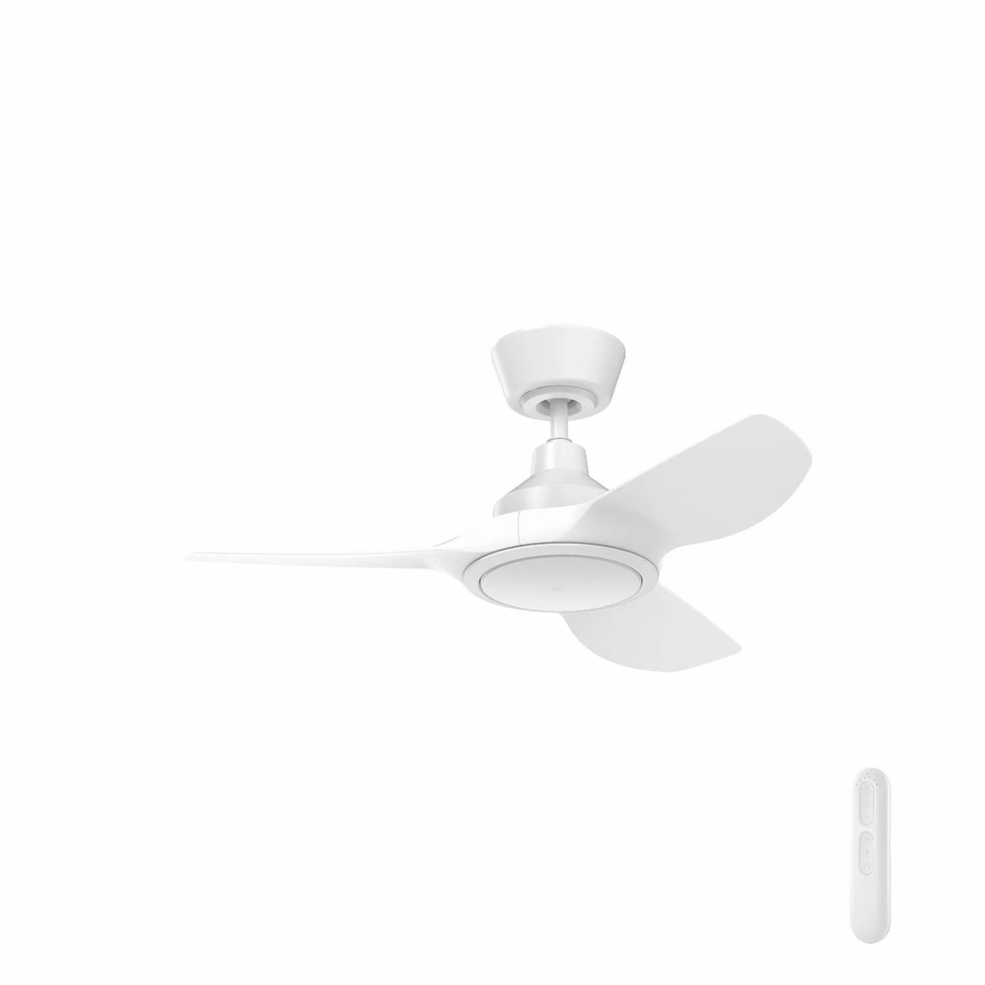 Jota Mini DC Ceiling Fan 36" With CCT LED Light White And Remote - FC2118093WH