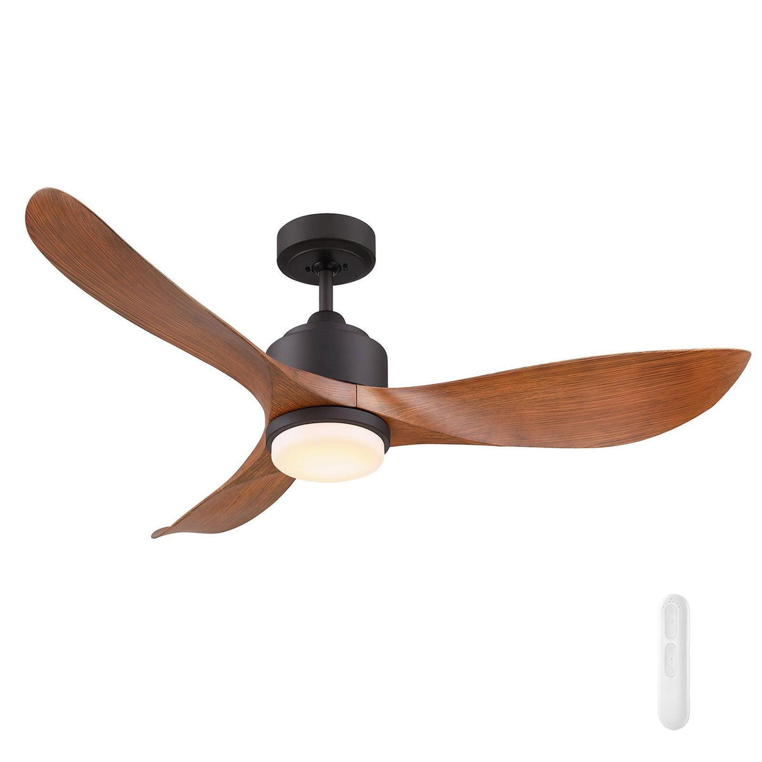 Eagle II DC Ceiling Fan 48" With LED Light Rubbed Bronze And Remote - FC368123RB