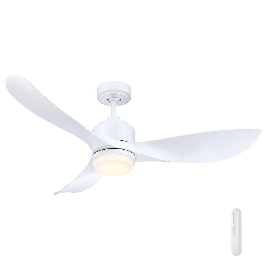 Eagle II DC Ceiling Fan 48" With LED Light White And Remote - FC368123WH