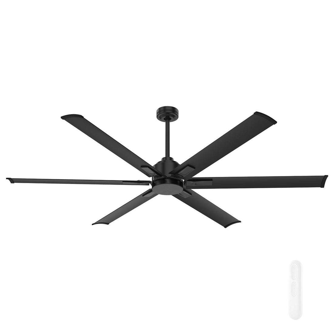 Rhino II Graphite DC Ceiling Fan 72" Brushed Chrome & Graphite With Remote - FC990186GRKIT