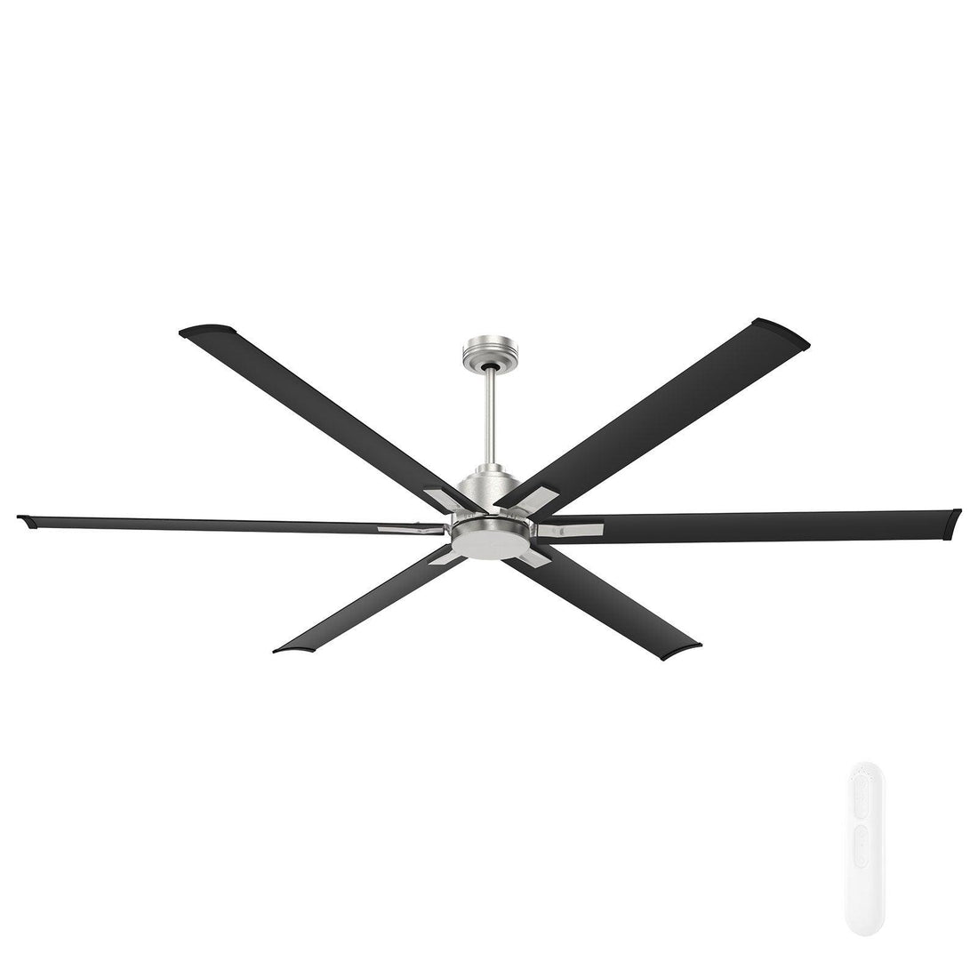 Rhino II Graphite DC Ceiling Fan 84" Brushed Chrome & Graphite With Remote - FC990216BCKIT