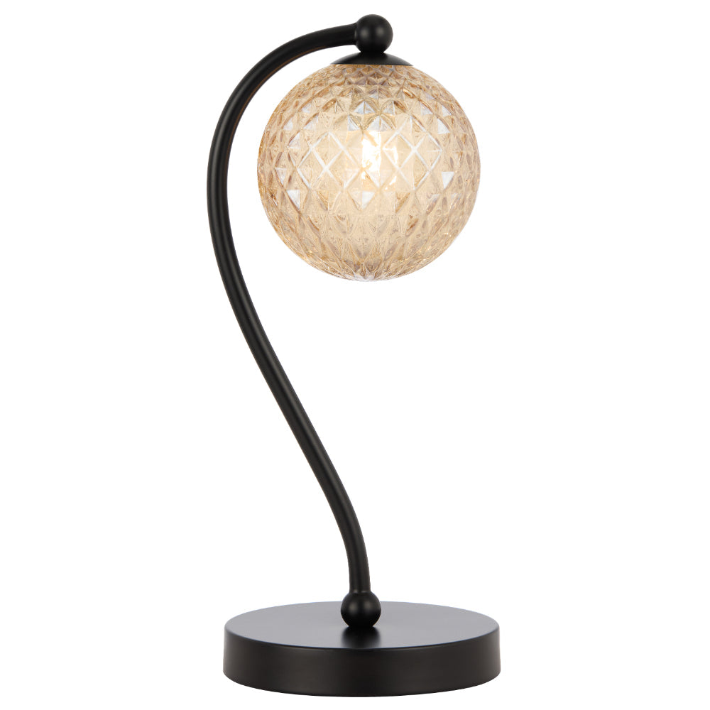 Felton Table Lamp Amber & Black - FELTON TL-BKAMT