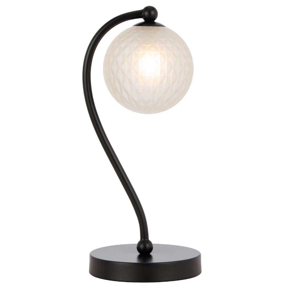 Felton Table Lamp Black & Frost - FELTON TL-BKFRT