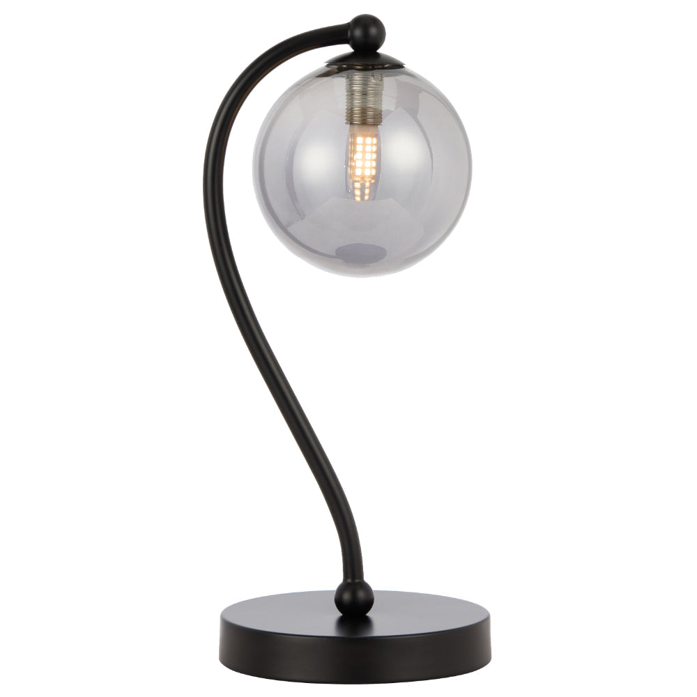 Felton Table Lamp Black & Smoke - FELTON TL-BKSM