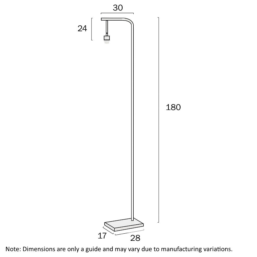 Buy Floor Lamps Australia Floor Lamp Base Black Iron - FL BASE 1800-BK