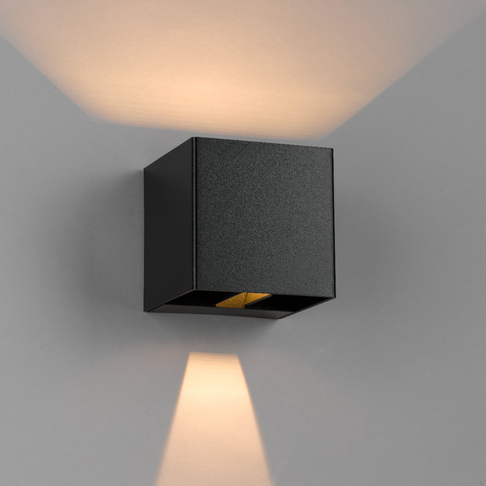 Flip II Up & Down LED Wall Light 5W Tri Colour Black - FLIP2 EX-BK