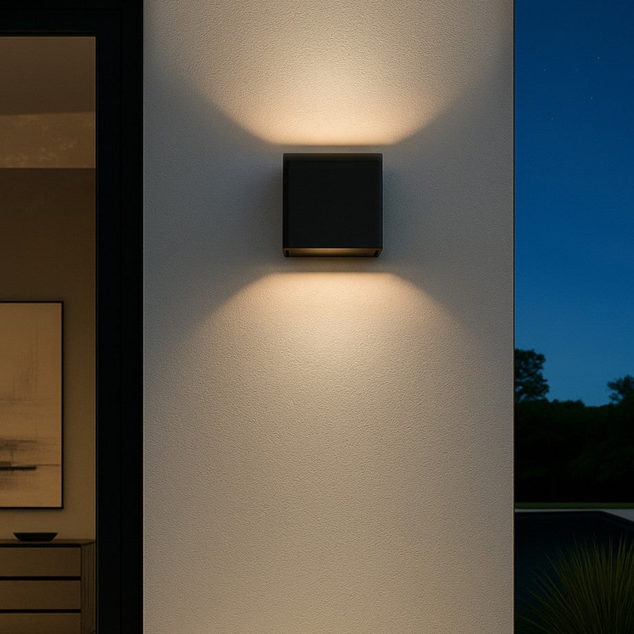 Flip II Up & Down LED Wall Light 5W Tri Colour Black - FLIP2 EX-BK
