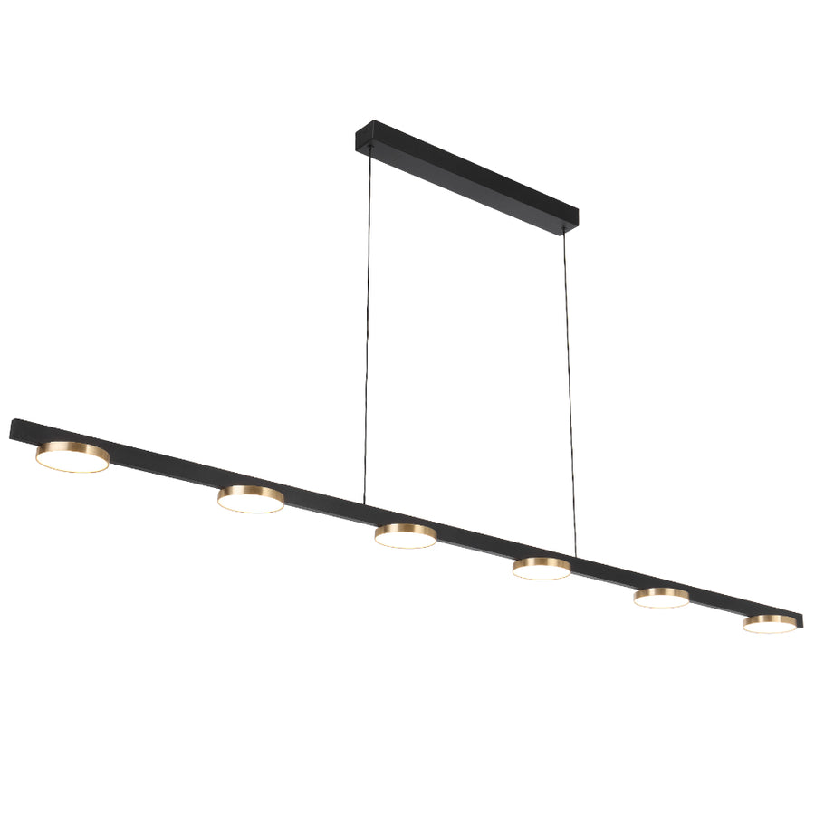 Fordo 1800mm LED Pendant Light 30W 3000K Black - FORDO PE180-BK