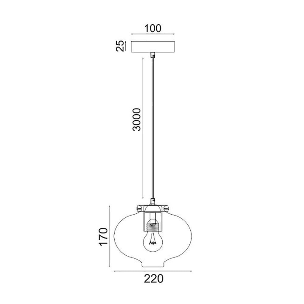 Buy Pendant Lights Australia Interior Dimpled Smoked Oval Glass Shape 1 Light Pendant - FOSSETTE2