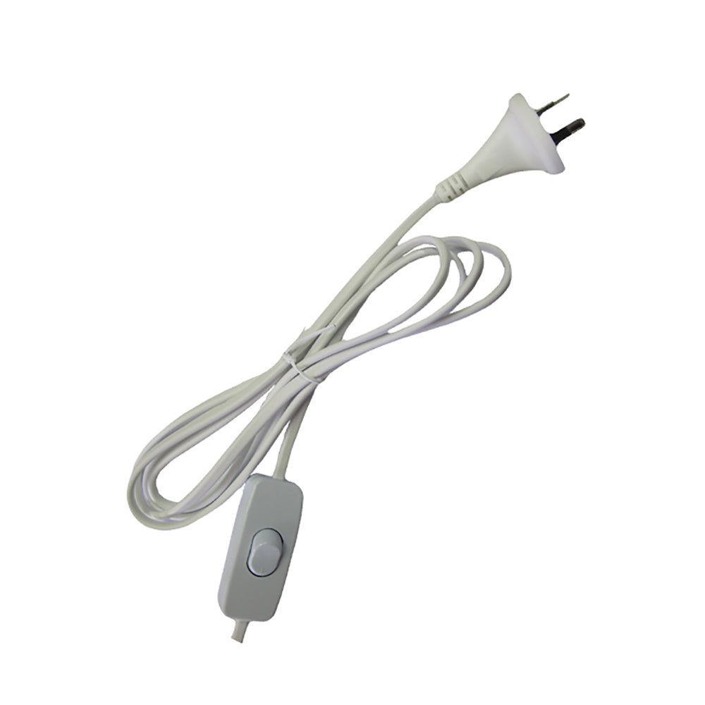 Flex & Plug With In Line Switch White 2.9m - FP2WSW