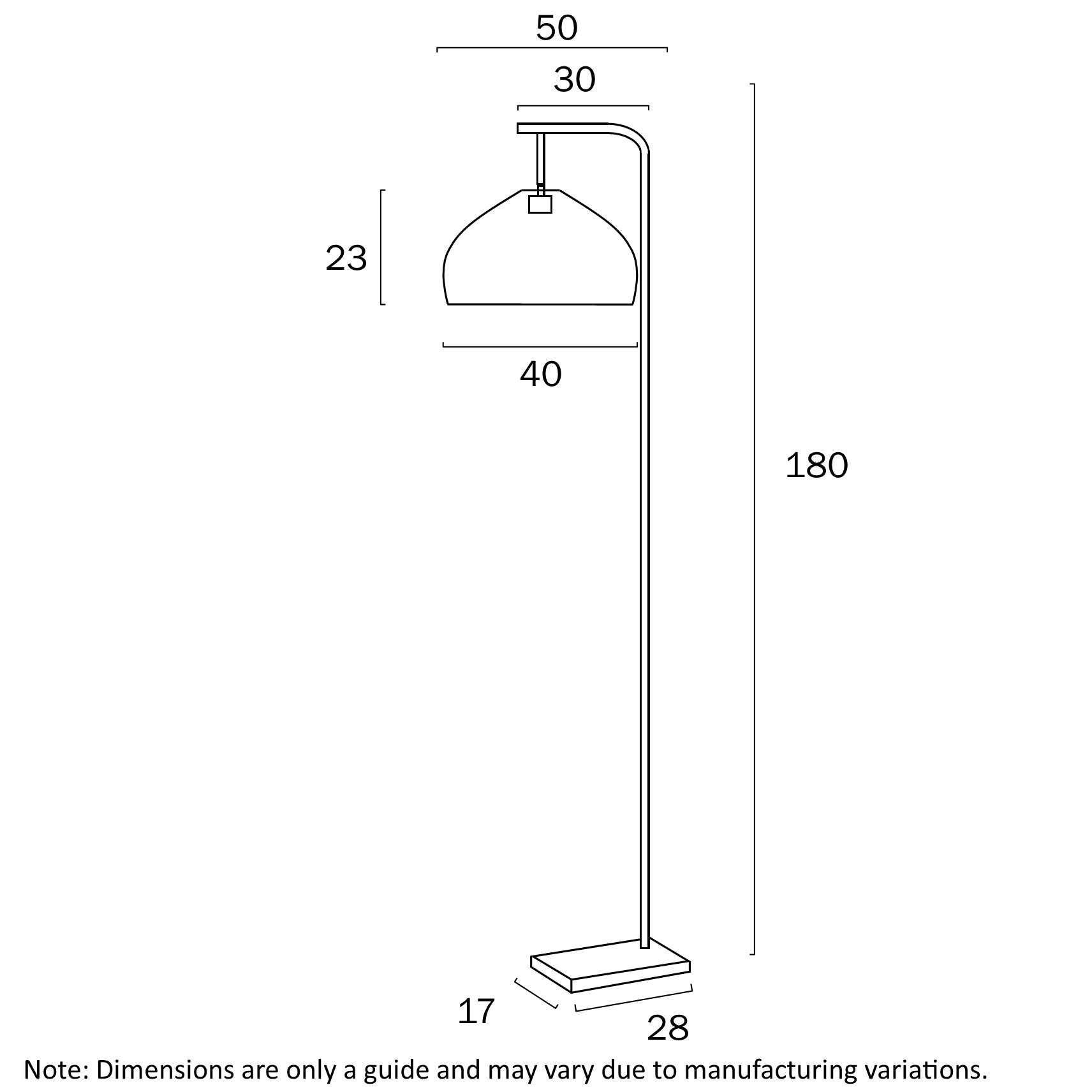 Frya Floor Lamp Black - FRYA FL40BK