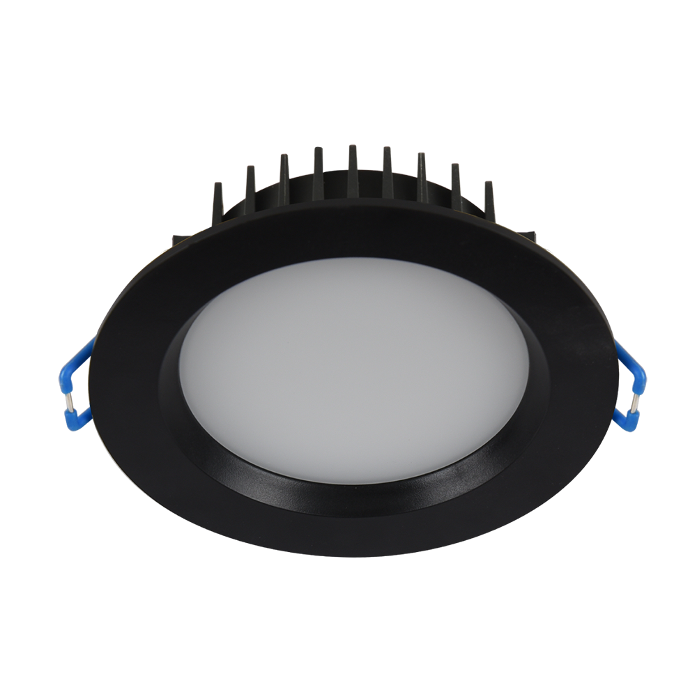 Buy Recessed LED Downlights Australia TriValite Recessed LED Downlight Black Polycarbonate 3CCT -172084BK