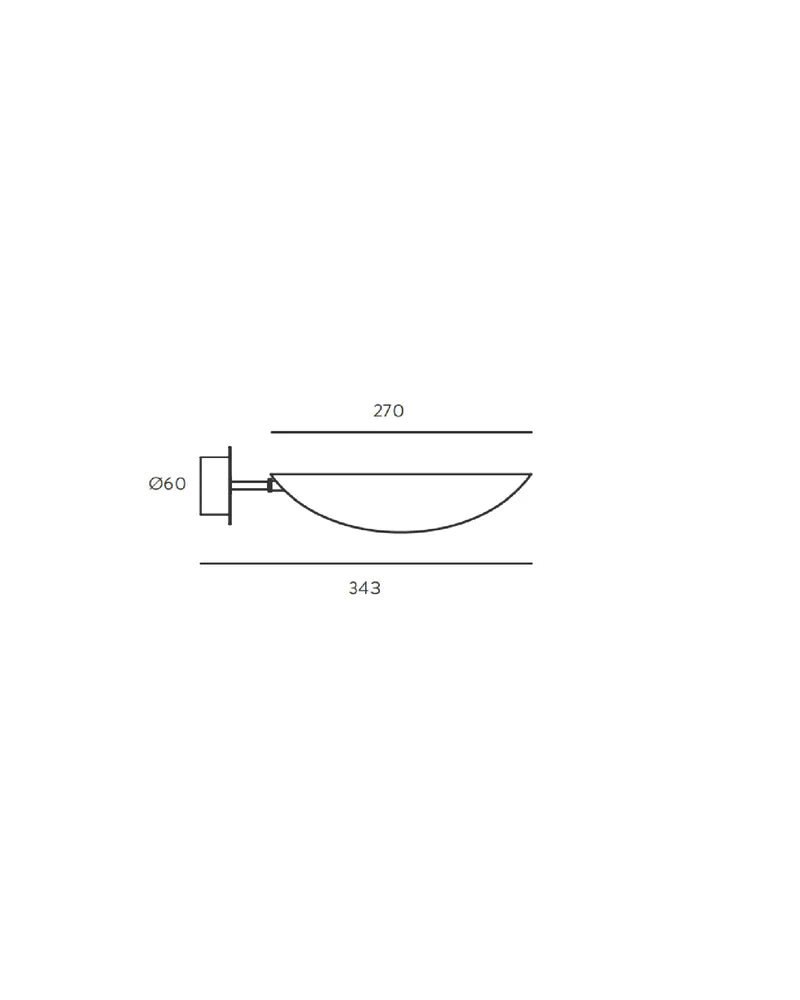 Ficus LED Wall Light 5W 2700K Matte Black - ARO.A1243