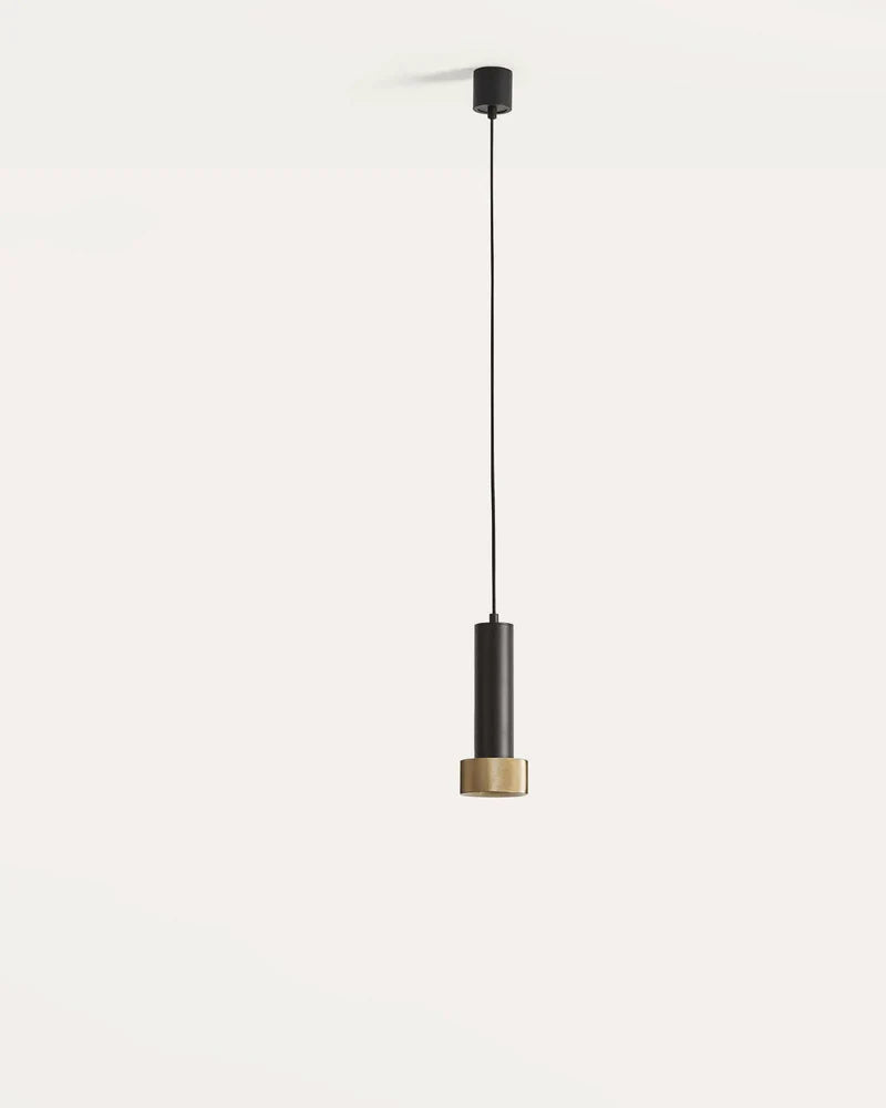 Focus LED Pendant Light 5W 3000k Matte Black & Aged Gold - ARO.C1279/NEG-ORO