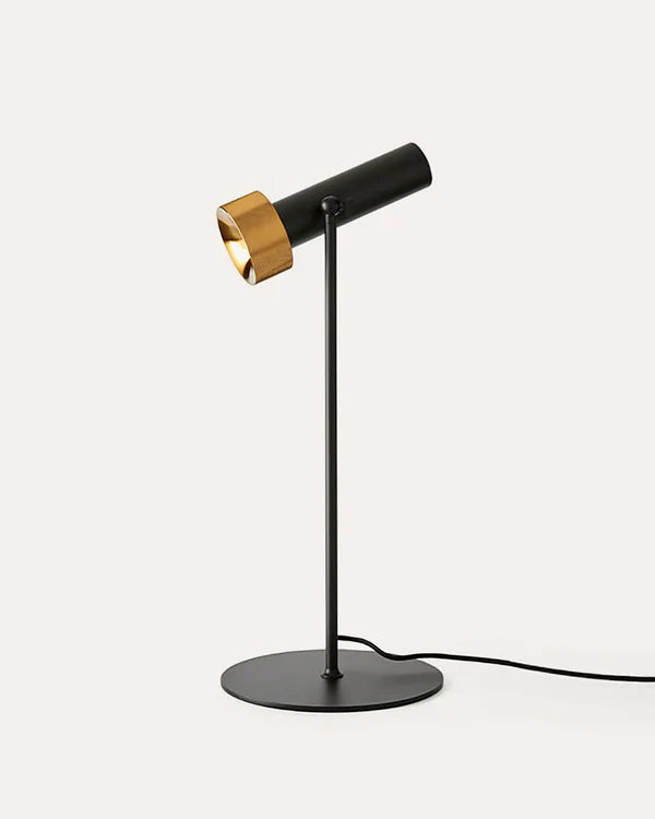 Focus LED Table Lamp 5W 3000K Black & Aged Gold - ARO.S1279/NEG-ORO