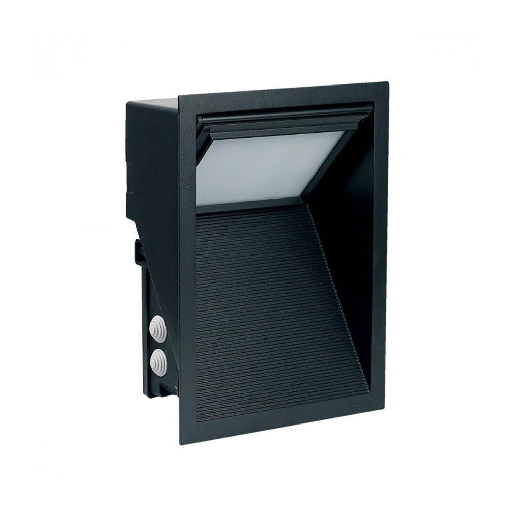 Compatta Outdoor Step Light Black Aluminium - GC5022-BL