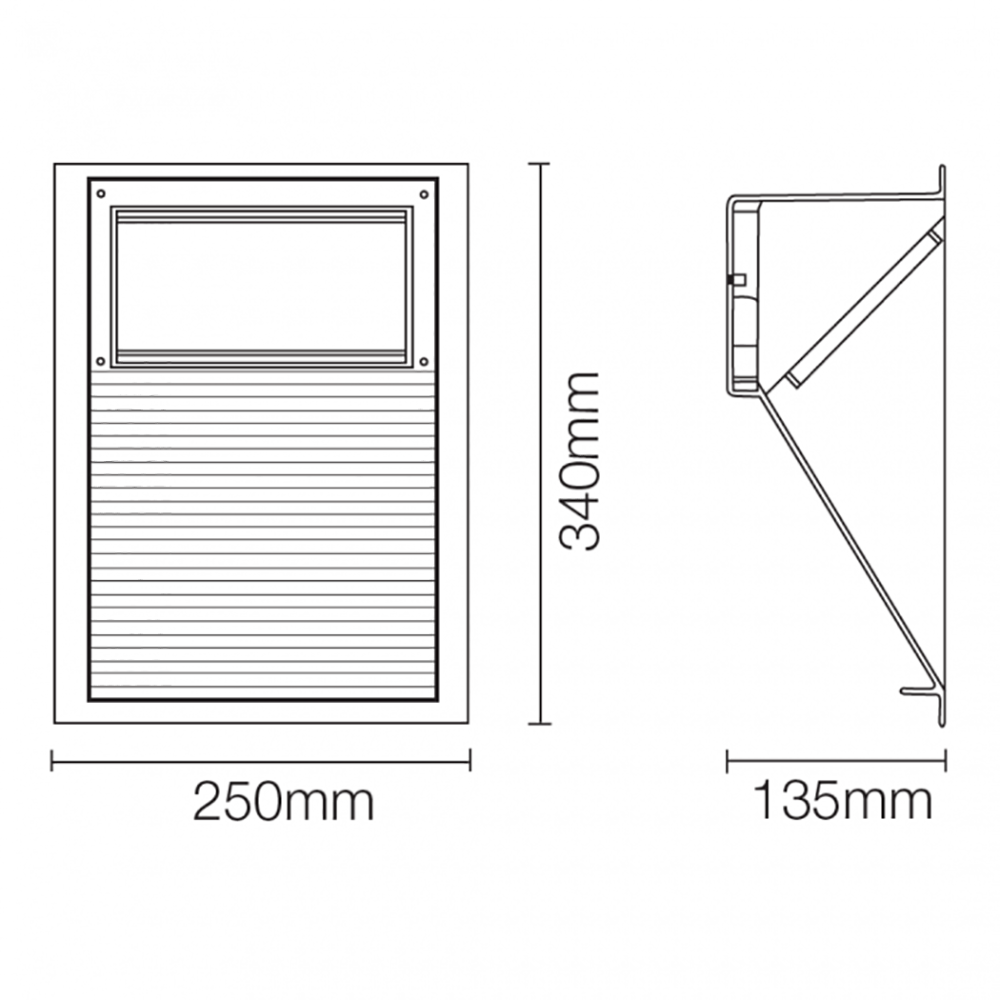 Buy Outdoor Step Lights Australia Compatta Outdoor Step Light Black Aluminium - GC5022-BL