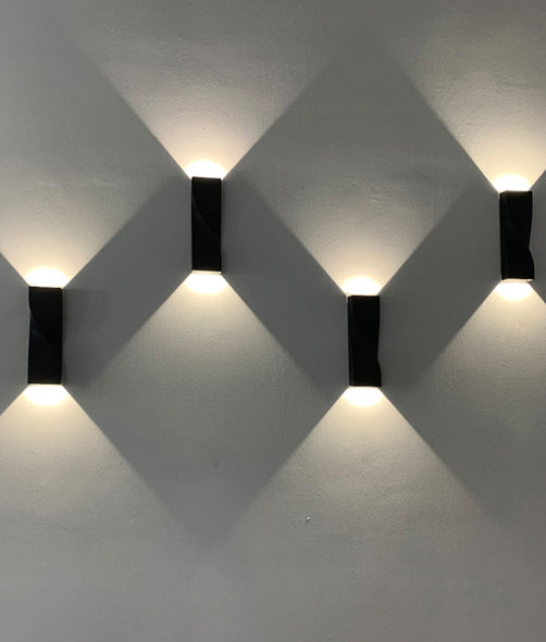 Girotri Aluminium UP & Down LED Wall Light Dark Grey 20W TRI Colour - GIROTRI3