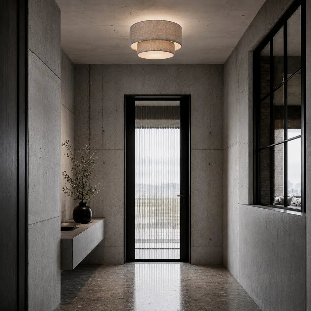 Gisele Large DIY Batten Fix Ceiling Light Nickel & Grey - GISELE BF35-NKGY