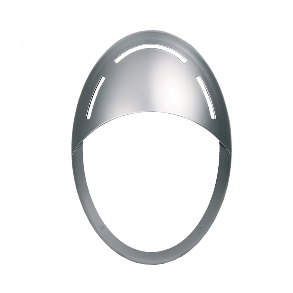 Vertical Eyelid Oval Jack Cover Silver - GJ2264-SI