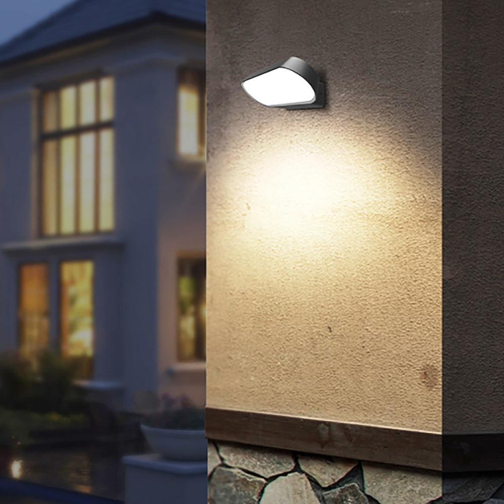 Buy Exterior Wall Lights Australia GLANS Exterior LED Surface Mounted Wall Light Dark Grey 7W 3000K IP65 - GLANS01