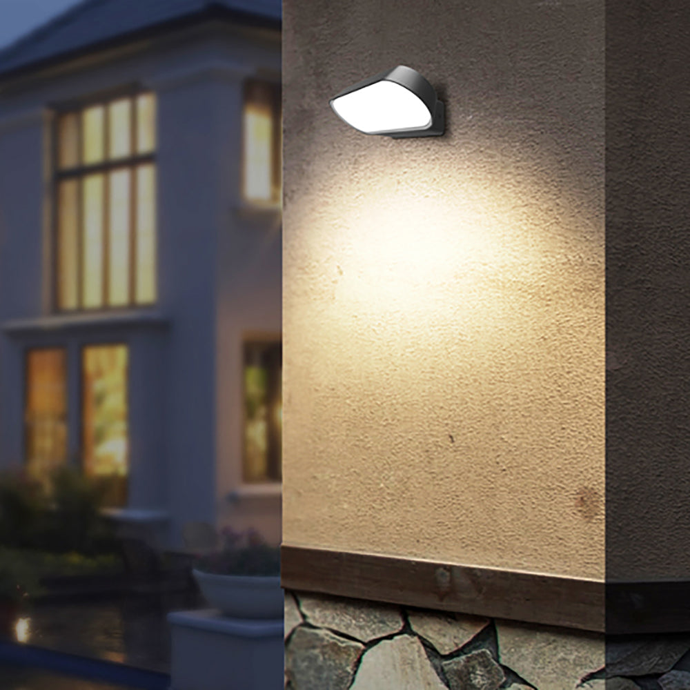 Buy Exterior Wall Lights Australia GLANS Exterior LED Surface Mounted Wall Light Dark Grey 13W 3000K IP65 - GLANS03