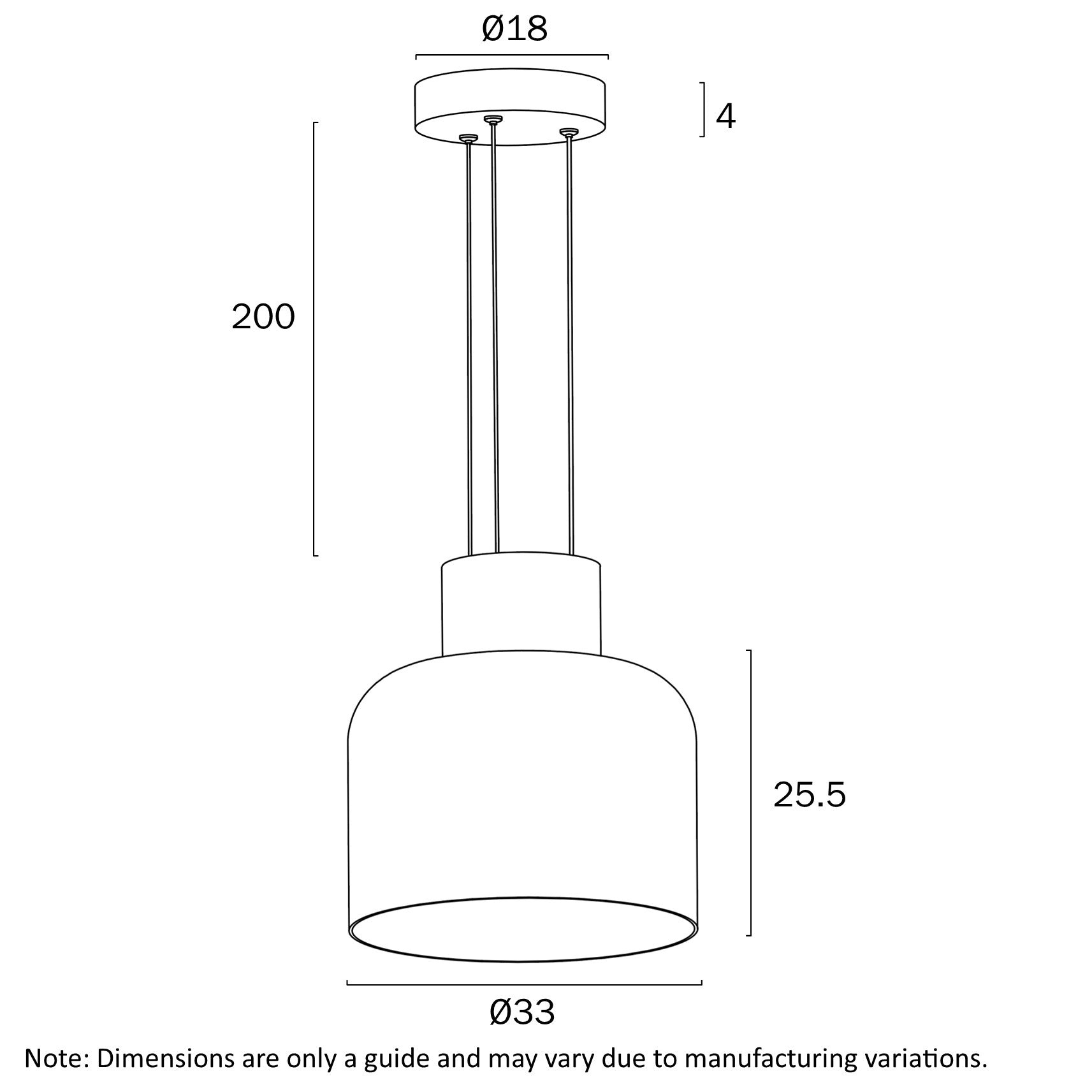 Skapa LED Pendant C Light 20W 3000K Opal White - SKAPA PE C-OP