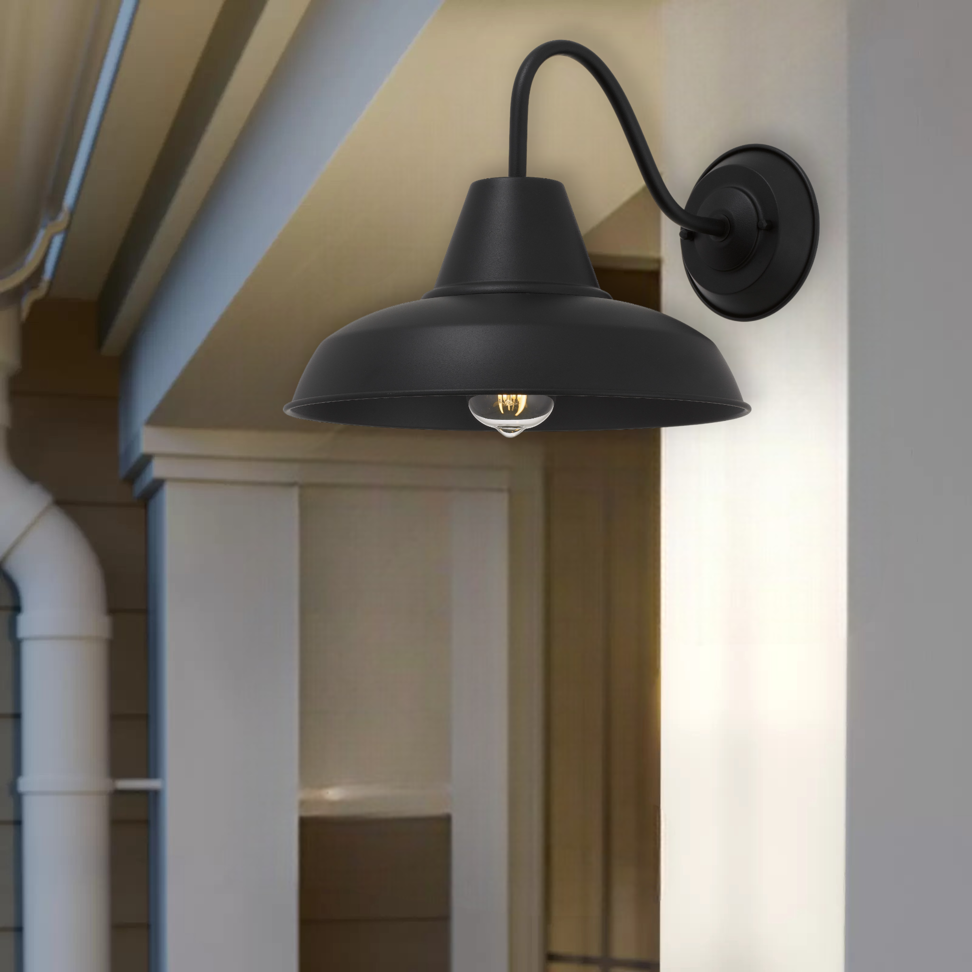 Gordon Aluminium Exterior Wall Light Black - GORDON EX-BK