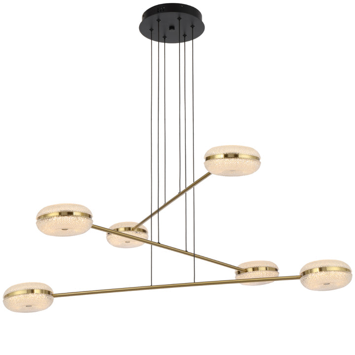 Govan 6 Light LED Pendant Antique Gold - GOVAN PE6-AG