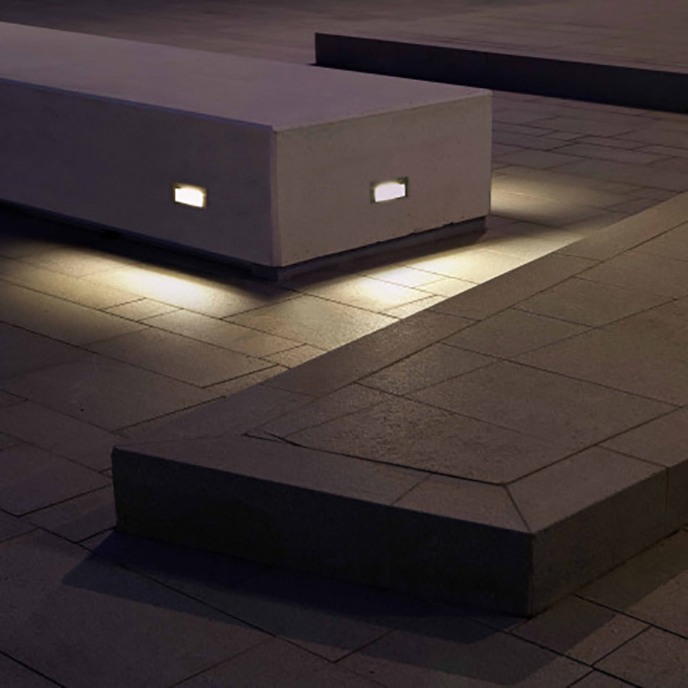 Buy Outdoor Step Lights Australia Quantum Horizontal Outdoor Step Light 3.2W White 3500K - GQ5430