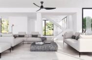 Genoa DC Ceiling Fan With LED Light 50" 3 Blade Matt Black With WIFI Remote - MGDC1333M