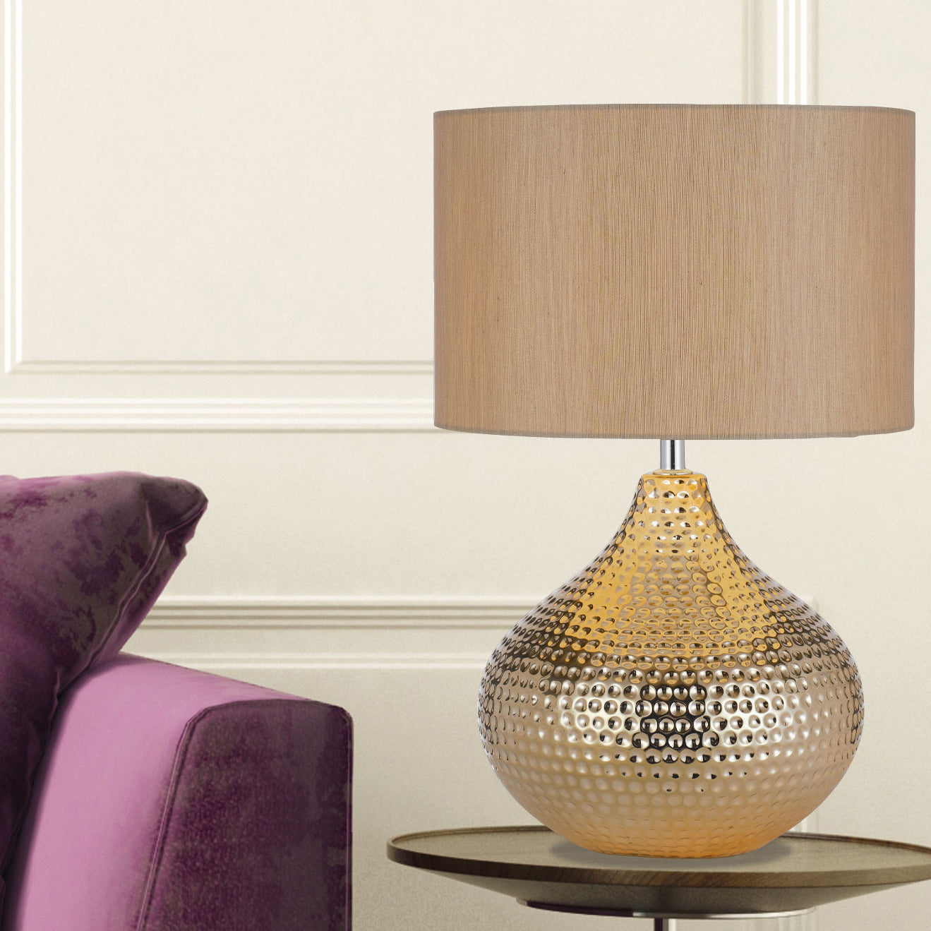 Buy Table Lamps Australia HANOI Table Lamp Copper Ceramic - HANOI TL-CP