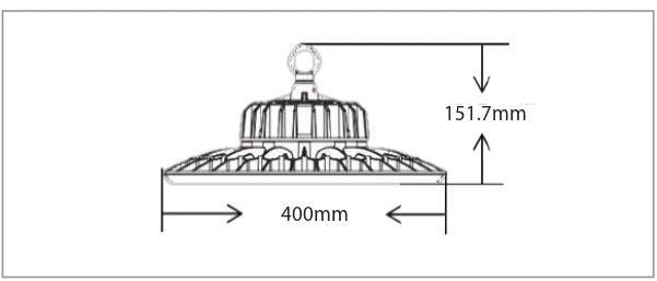 LED High Bay Light Black 100/150/200W Tri-Colour - HB123-200