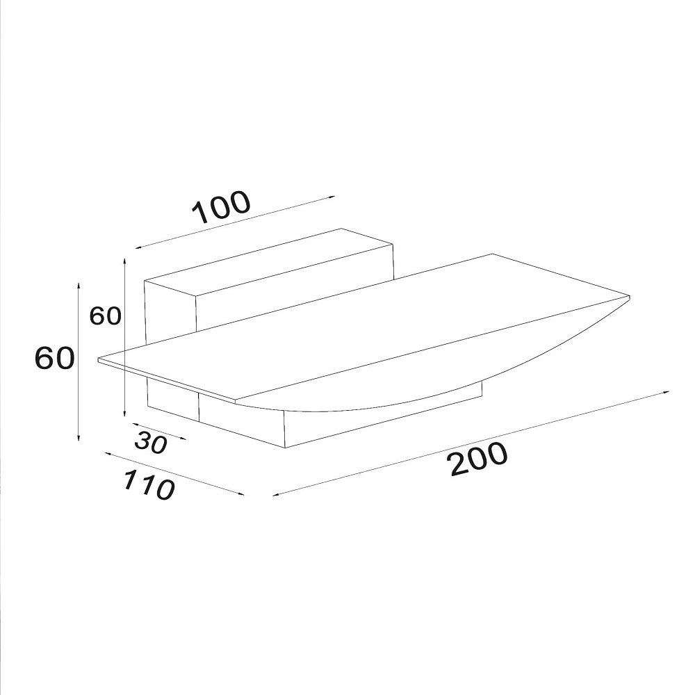 Helsinki Wall Light White Aluminium 3CCT - HELSINKI