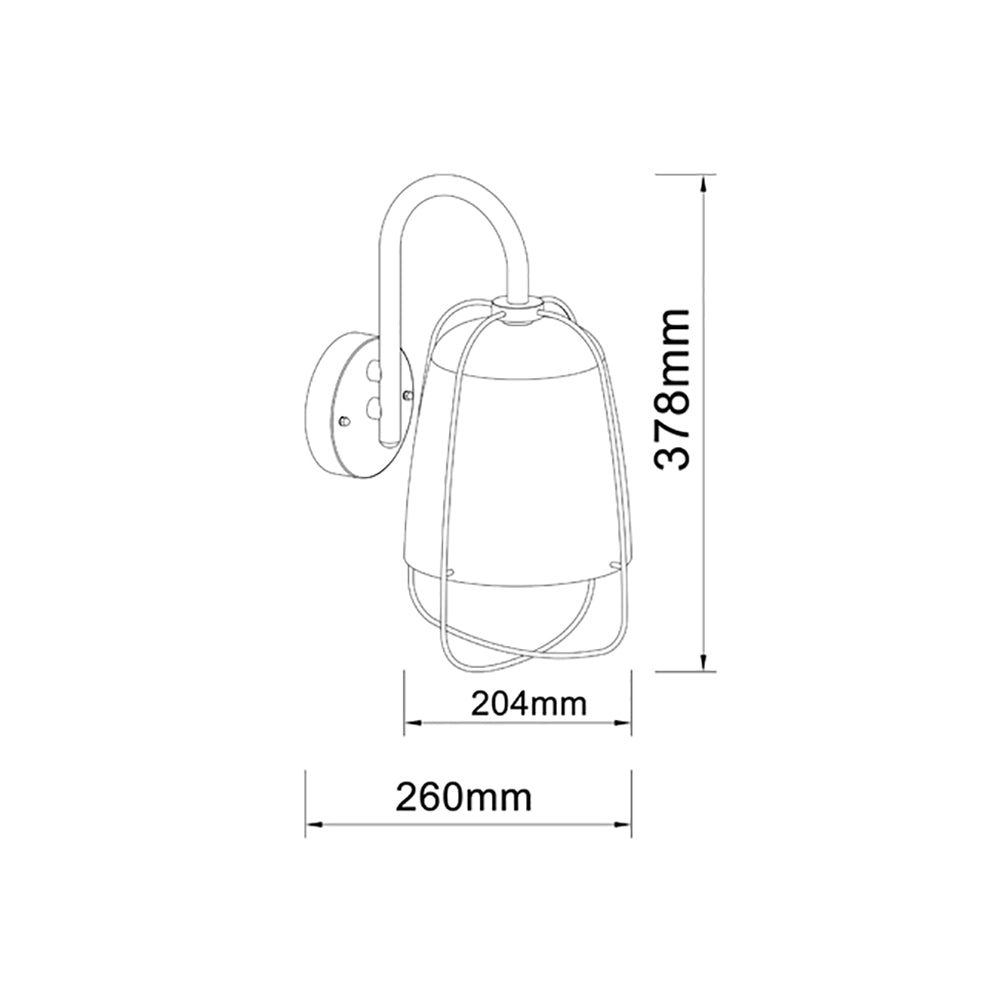 Buy Outdoor Wall Lanterns Australia HINK Exterior Wall Light White IP44 - HINK2