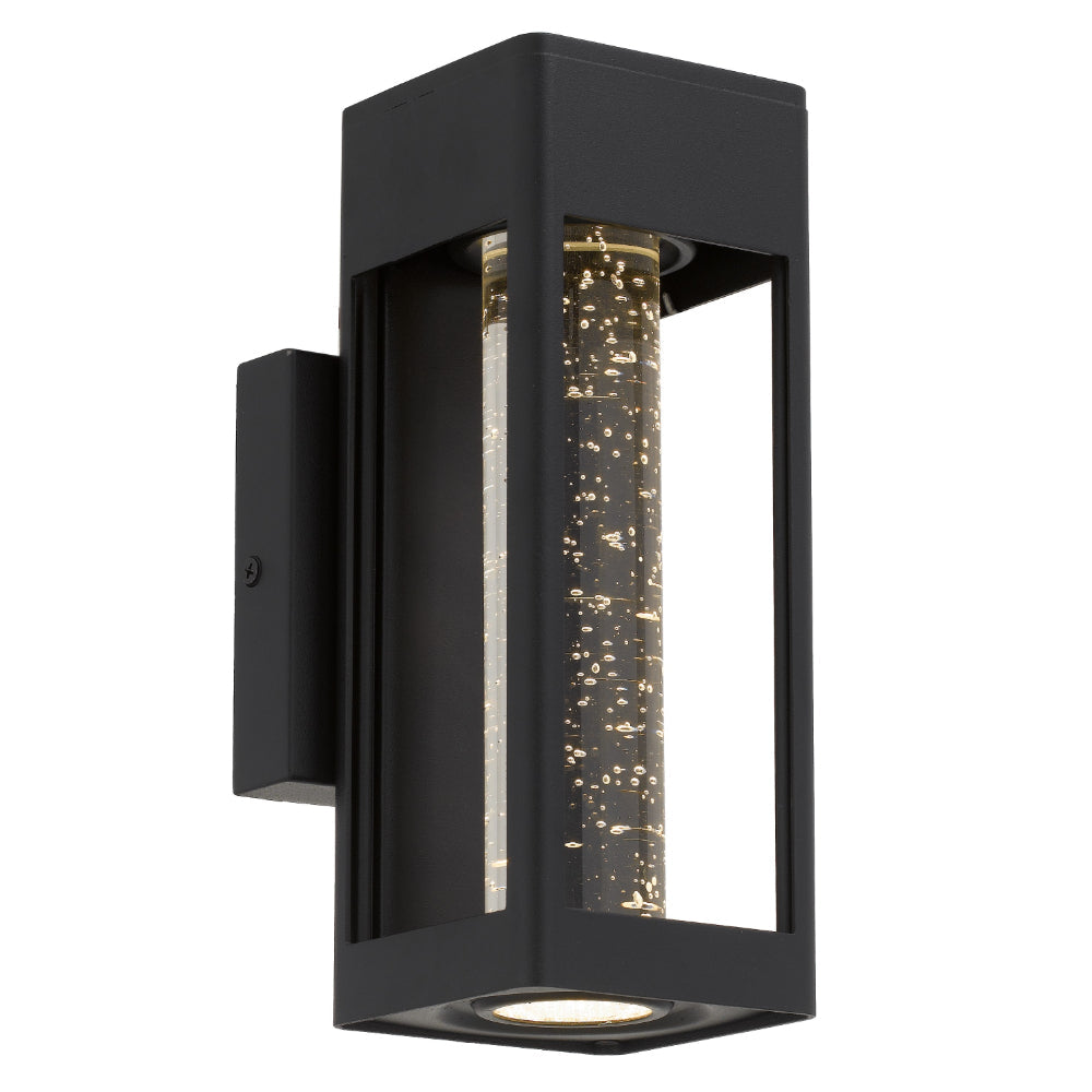 Hollis Aluminium Small Exterior Wall Light Black - HOLLIS EX25-BK