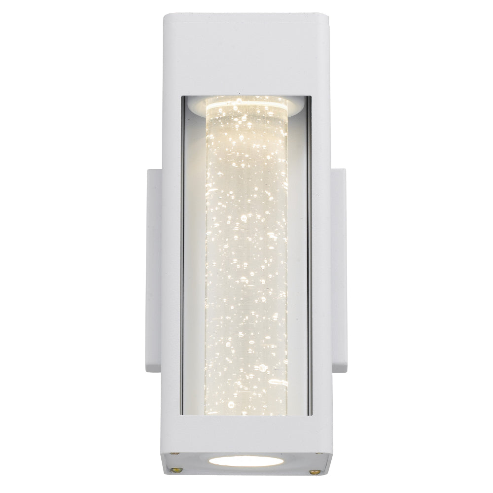 Hollis Aluminium Small Exterior Wall Light White - HOLLIS EX25-WH